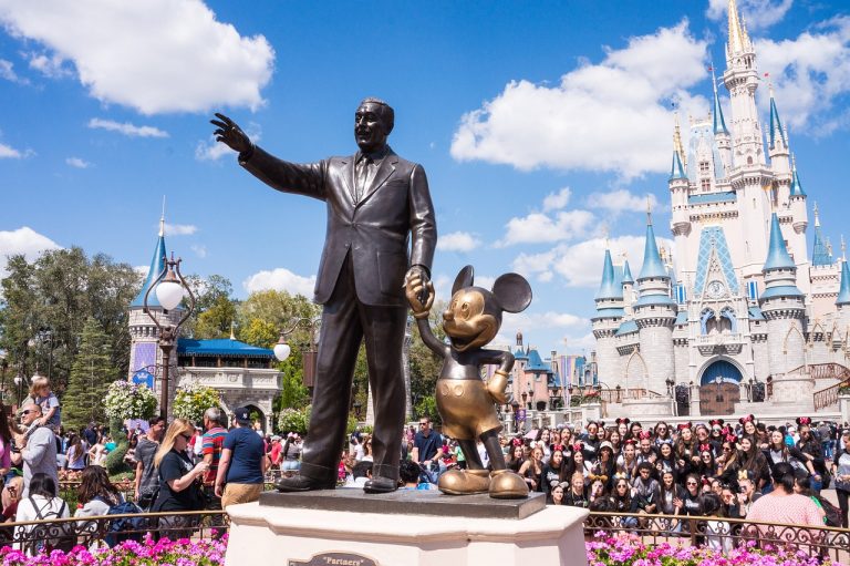 Walt Disney Statue at Disneyland.